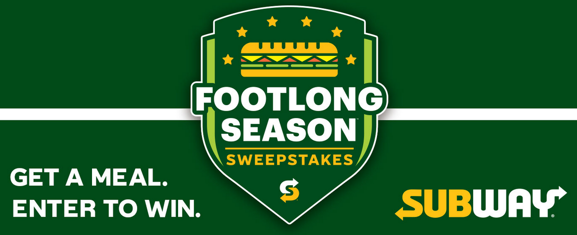 Subway® Footlong Season™ Sweepstakes Official Rules