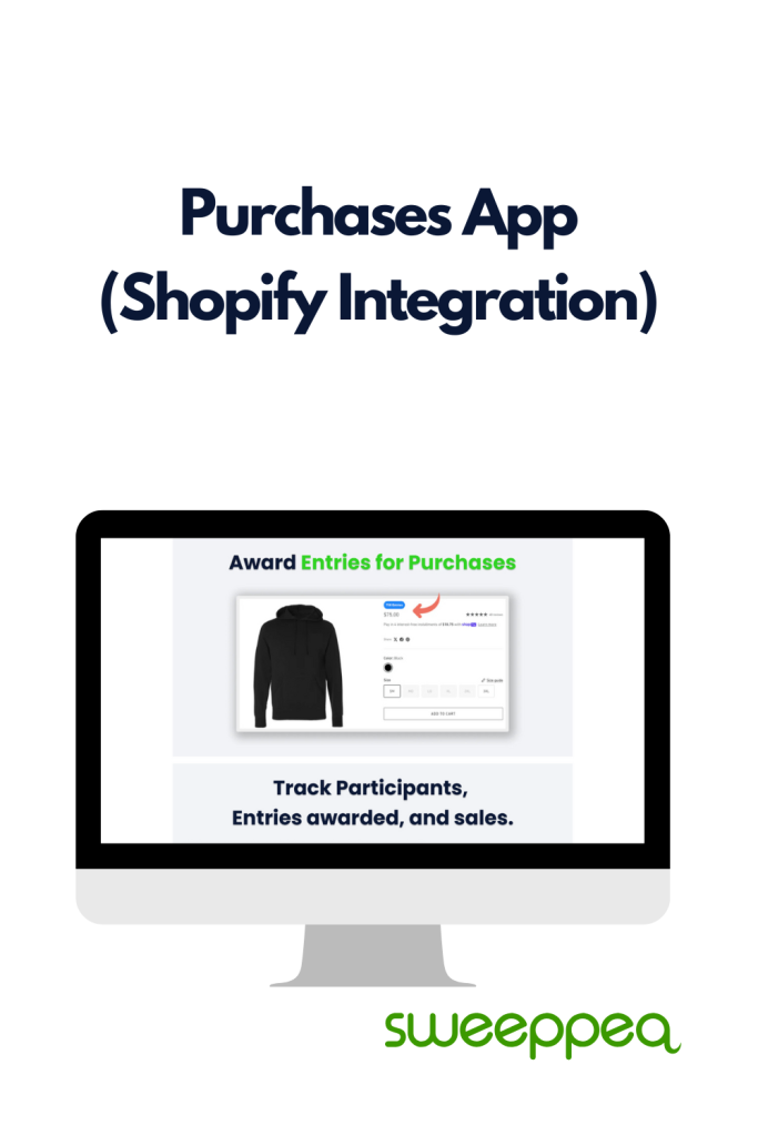 purchase app sweeptakes plaform